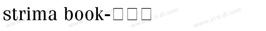 strima book字体转换